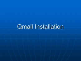 Qmail Installation