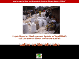 Lettre au b&eacute;n&eacute;ficiaire