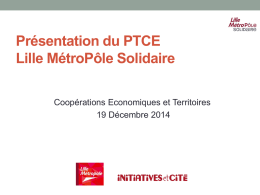 Présentation du PTCE Lille MétroPôle Solidaire