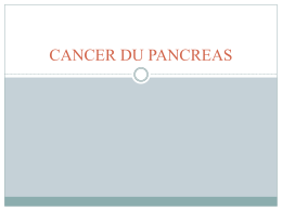 Cancer du pancreas