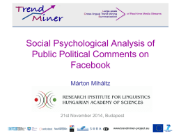 Social Psychological Analysis of Public Political Comments