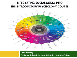 Integrating Social Media into Psychology Courses