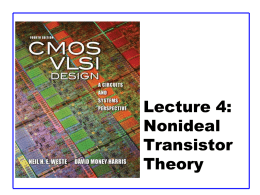 Nonideal Transistor Theory