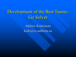Development of the Best Tsume-Go Solver