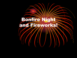 Bonfire Night and Fireworks!