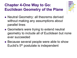 Chapter 4-One Way to Go: Euclidean Geometry of the Plane