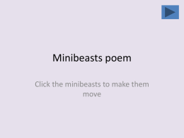 Minibeasts poem ppt