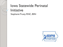 Iowa Statewide Perinatal Initiative