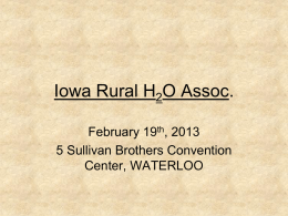 beneficial use - Iowa Rural Water Association