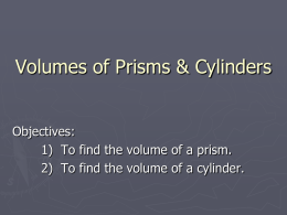 Volume of a Prism/Cylinder PowerPoint - 126 Math
