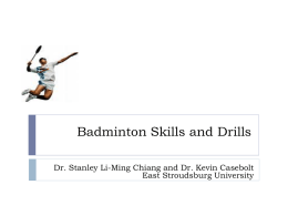 AAHPERD Badminton Skills and Drills