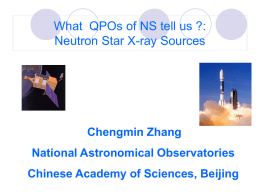 What QPO from NS can tell us ?: Neutron Star X