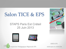PowerPoint - Site Disciplinaire EPS Créteil