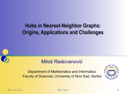 Hubs in Nearest-Neighbor Graphs: Origins, Applications and