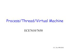 Processes, Threads, Processors