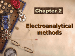 Electroanalytical methods