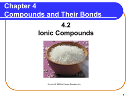 4.2 Ionic Compounds