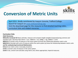 E3L1L2 Conversion of Metric Units