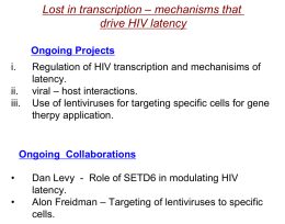 P-TEFb equilibrium in cells modulates HIV latency