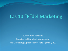 Conferencia: Las 10 “P” del Marketing
