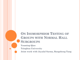 On Isomorphism Testing of Groups with Normal Hall Subgroup