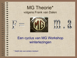 G - MG Workshop