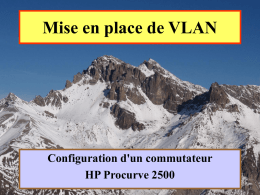 Mise en place de VLAN