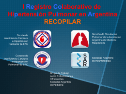I Registro Colaborativo de Hipertensión Pulmonar en Argentina