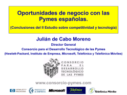 Oportunidades de negocio con las Pymes españolas.