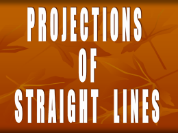 Projection of Straight Line