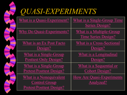 Quasi-Experiments