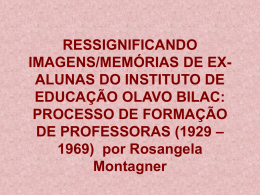 RESSIGNIFICANDO IMAGENS/MEMÓRIAS DE EX