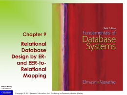 ER to Relational Model Mapping