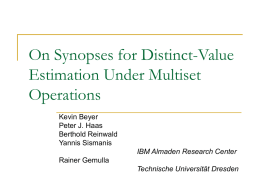On Synopses for Distinct-Value Estimation Under Multiset Operations