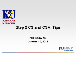 CS13 - University of Kansas Medical Center