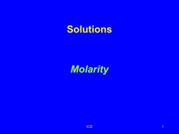 Molarity (M)