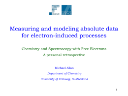 Chemistry and Spectroscopy with Free Electrons