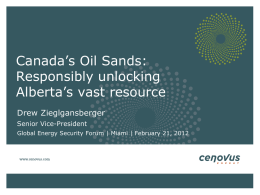 Innovation in the oil sands: The Key to Success