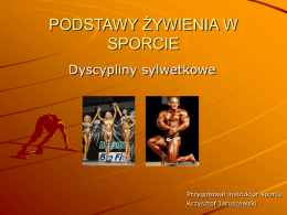 Podstawy żywienia w sporcie