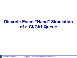 "Hand" Simulation of GI/GI/1.