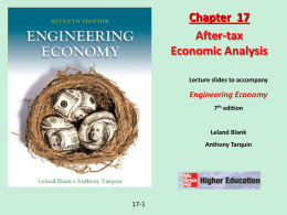 After-tax Economic Analysis