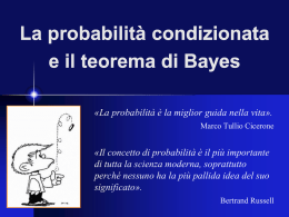 Il teorema di Bayes