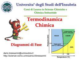 Diagrammi di Fase Universita - Università degli Studi dell`Insubria