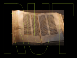 La storia di Rut donna moabita in terra straniera