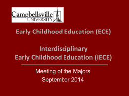 2014 Meeting of the Majors--ECE and IECE