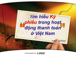 LOGO Tìm hiểu Kỳ phiếu trong hoạt động thanh toán ở Việt Nam