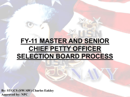 FY-03 Reserve E8/9 Selection Board