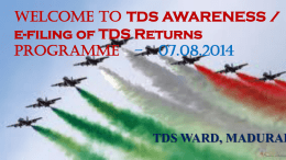 e-filing of TDS Returns