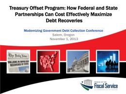 Treasury Offset Program - Institute for Modern Government