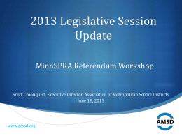 Legislative Context and Session Update: Scott Croonquist